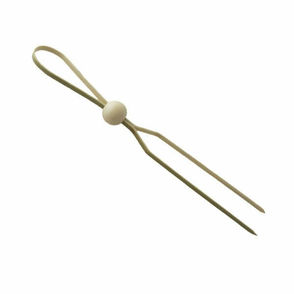 Packnwood 5.3 In. Luka Bamboo Double Pick With Natural Adjustable Ball, 1000PK 209BBLUKAN